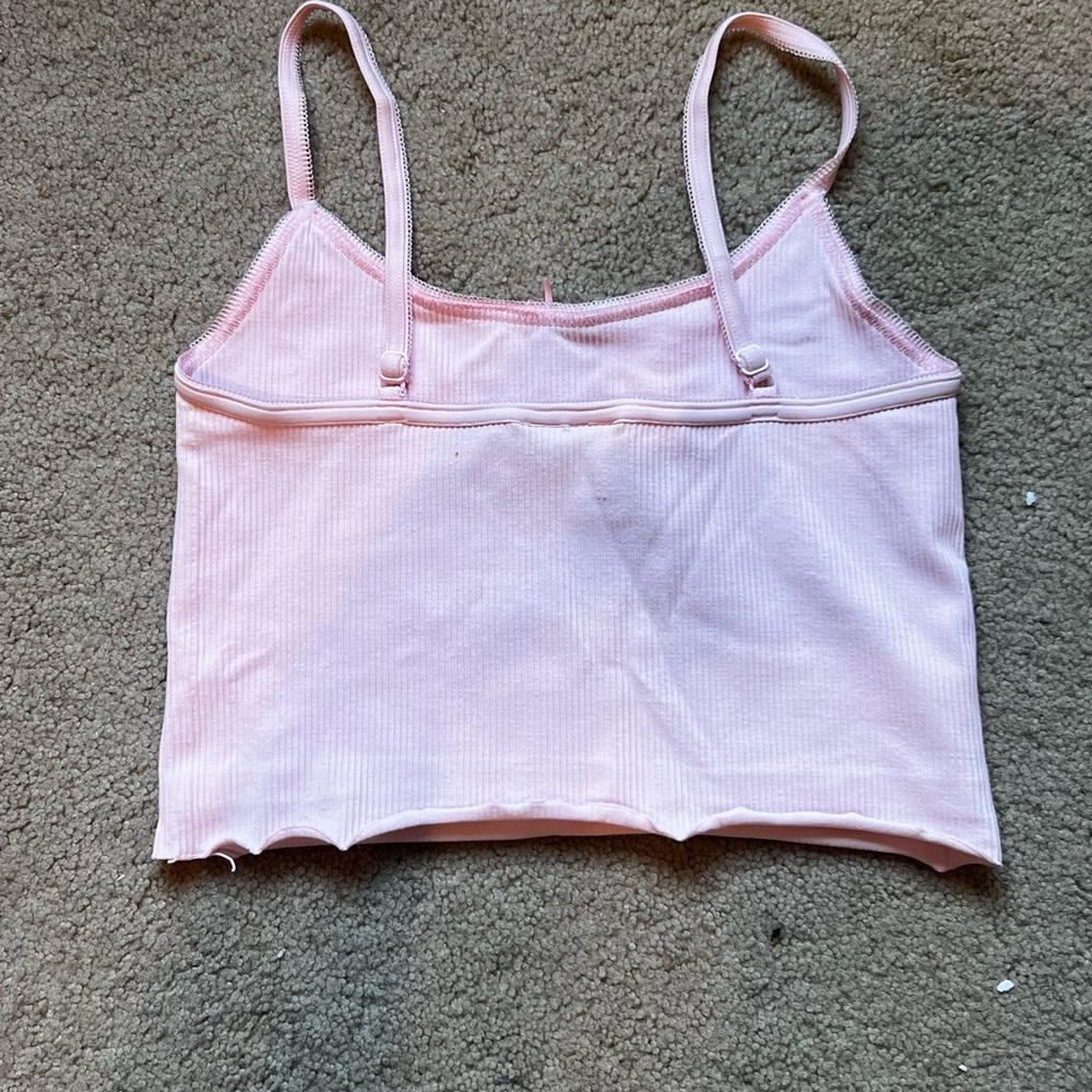 Pink Ribbed Cami Top - Picture 2 of 3